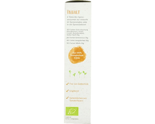 Bio-Sprossensamen-Set für Sprossengläser oder -schalen