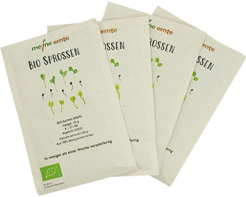 Vier Packungen Meine Ernte Bio Sprossen Samen Alfalfa