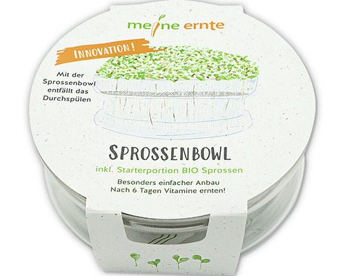 Grünsprossen-Anzuchtset meine ernte Sprossenbowl inkl. Starterportion Bio Sprossen