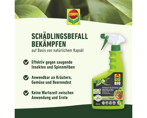 Compo Schädlingsbekämpfungsmittel auf Basis von natürlichem Rapsöl