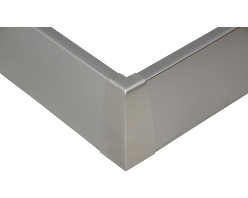 Aussenecke für Pertura Pontos Glasgeländer silber 1.5x106 mm