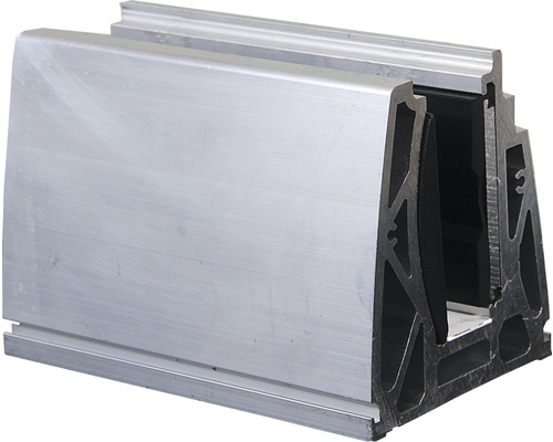 Montageschiene für Pertura Pontos Glasgeländer silber 91.6x104x150 mm Aluminiumprofil im Querschnitt