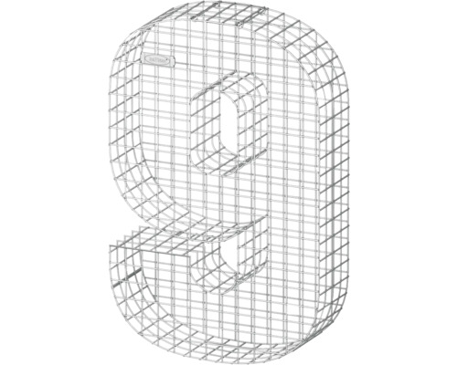Gabionenzahl Neun aus Drahtgitter
