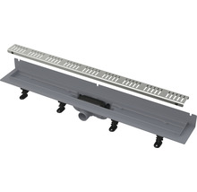 form&style Duschrinne REDONDA 850 x 62 mm Wandeinbau Abflussleistung 28 l/min Rost edelstahl