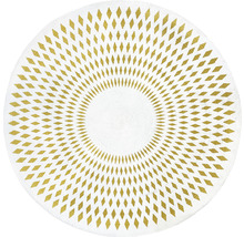 Runder Teppich mit Rautenmuster