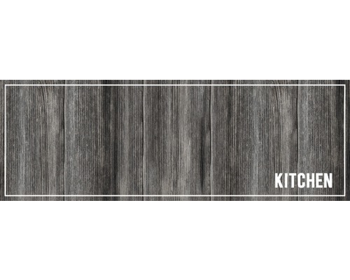 Fußmatte Schmutzfangmatte Cook&Wash kitchen wood anthra 50x150 cm