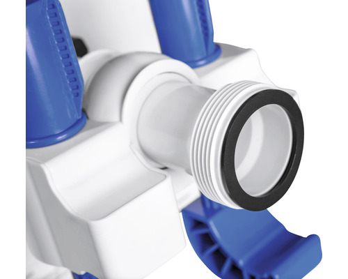 Detailansicht eines Ablaufanschlusses für den Sanitärbereich