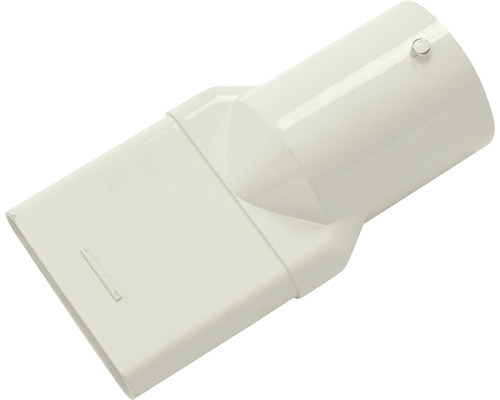 Rechteckiger zu runder Kanaladapter aus Kunststoff