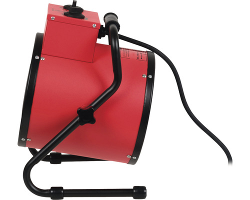 Heizlüfter mit schwarzem Standfuß