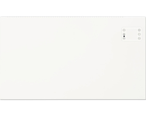 Flacher Heizkörper mit Bedienfeld