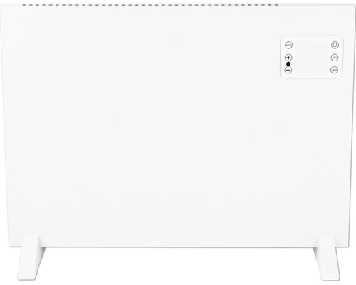 Flaches Heizgerät mit Bedienelementen