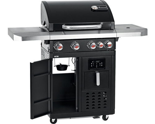 Kingstone Triton Gasgrill mit Seitenbrenner und Unterschrank