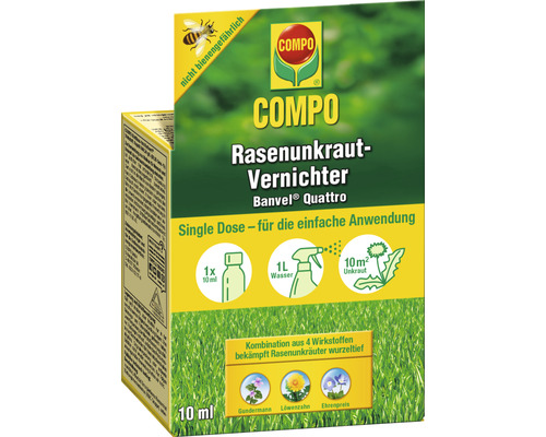 Rasenunkraut-Vernichter Compo Banvel® Quattro 10 ml 10 m² Single Dose