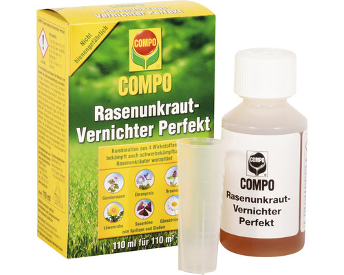 Compo Rasenunkraut-Vernichter Perfekt, Rasenherbizid zur Bekämpfung von Unkraut im Rasen