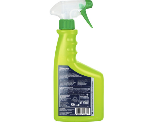 Insektizidspray in einer grünen Sprühflasche