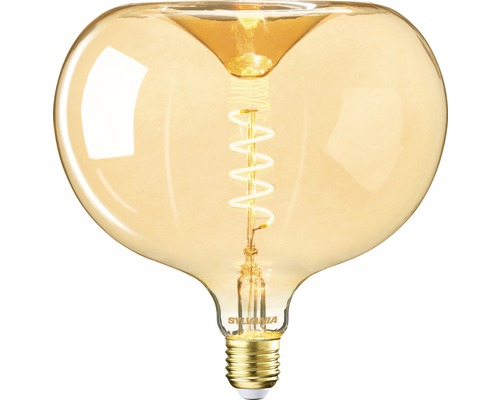 LED Globelampe G190 E27/4W(16W) dimmbar Filament amber 250 lm 2000 K warmweiß-0