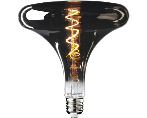 LED Lampe T180 E27/4W(16W) dimmbar Filament schwarz 150 lm 2000 K warmweiß Reflektorform-0