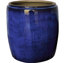 Blauer Pflanztopf aus Keramik