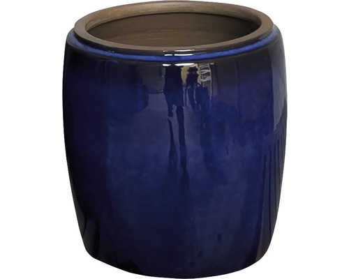 Pflanztopf Lafiora Jia Keramik Ø 25 cm H 25 cm royal blau