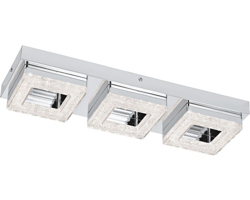 LED Deckenleuchte 3x4W 3x400 lm 3000 K BxL 14x46 cm Fradelo chrom/klar/kristall