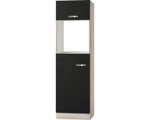 Optifit Backofen/Kühlumbauschrank für 88er Einbaukühlschrank Faro220 BxTxH 60 x 57,1 x 206,8 cm anthrazit matt zerlegt Anschlag reversibel KUFR HOMK660-9+