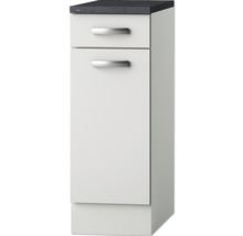 Optifit Unterschrank mit Schublade und Drehtür Lagos286 BxTxH 30 x 60 x 84,8 cm weiß glänzend zerlegt Anschlag reversibel KULG U306-9+