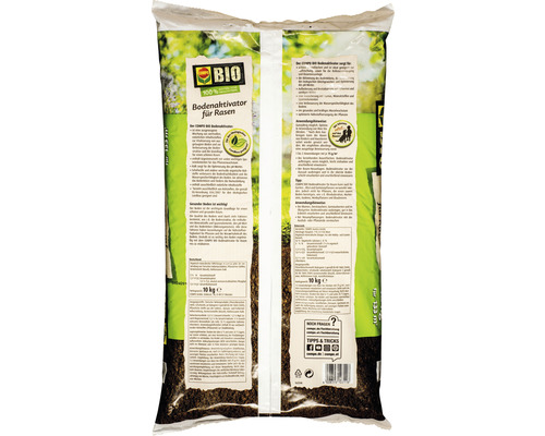 COMPO Bio Bodenaktivator für Rasen in einer 10 Kilogramm Packung