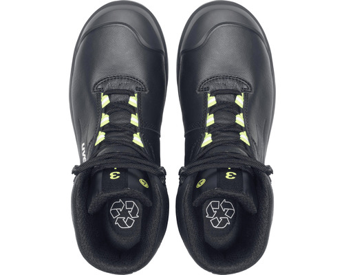 Sicherheitsstiefel mit Schnürung, von oben