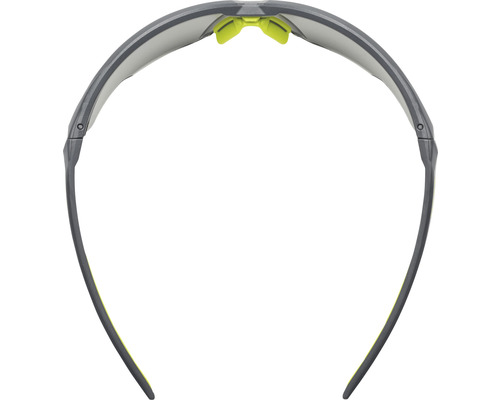 Graue Schutzbrille von unten