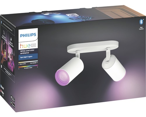 Spot Color dimmbar 2er & White hue Ambiance Philips HORNBACH LED |
