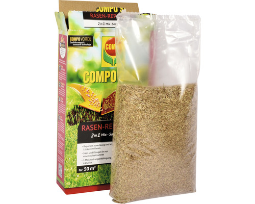 Compo Rasen Reparatur 2 in 1 Mix Saatgut und Dünger Packung