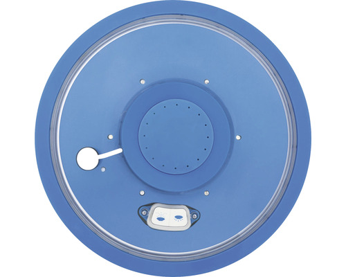 Blauer Poolfilterdeckel