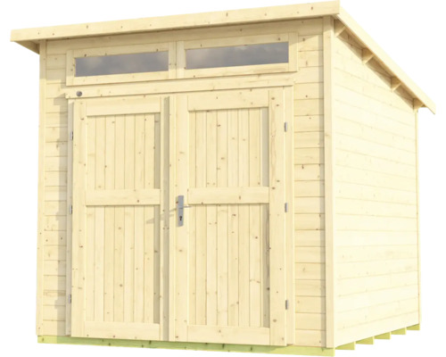 Gartenschuppen aus Holz mit Doppeltür und Fenster