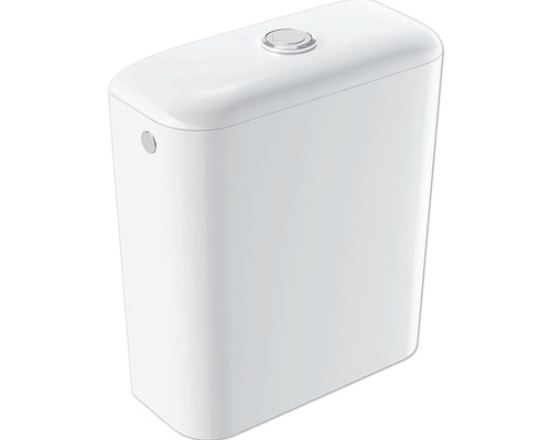 GEBERIT Spülkasten iCon weiß mit Beschichtung 229420600 ohne WC und WC-Sitz Aufputzspülkasten mit Betätigungsknopf
