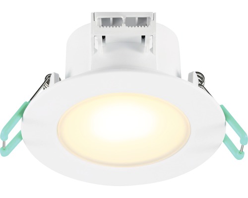 LED Einbauleuchte dimmbar IP65 7W 500 lm 2200-3000 K Sylspot weiß/matt Ø 87/68-74 mm 230 V