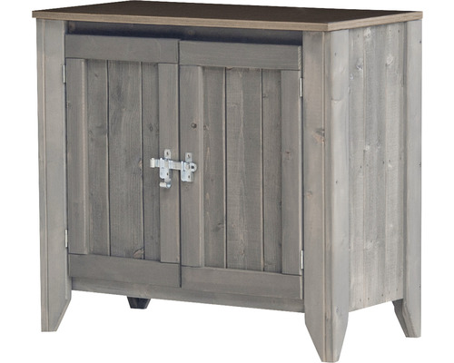 Gartenschrank/Outdoorküche Konsta Typ 559 Sideboard inkl. 2 Türen 80 x 40 x 73 cm hellgrau