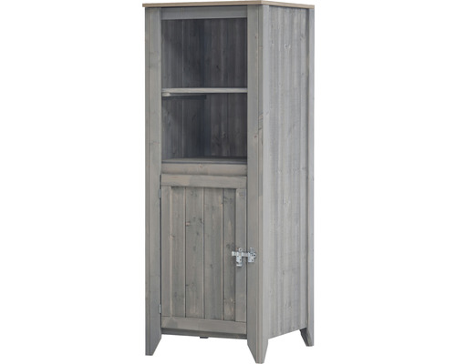 Gartenschrank/Outdoorküche Konsta Typ 559 Hochschrank inkl. 1 Tür 60 x 60 x 160 cm hellgrau-0