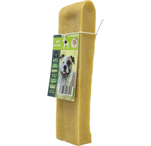 Hundekaustange aus Hartkäse mit Etikett