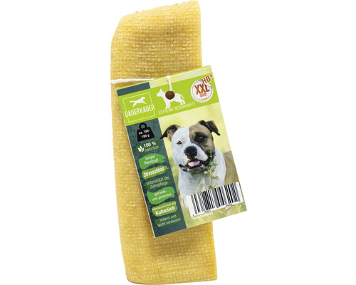 Dauerkaustreifen für Hunde mit Etikett