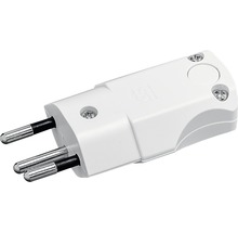 Weißer Netzstecker Typ 12 für die Schweiz