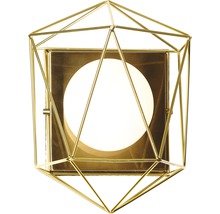 Goldfarbene Deckenleuchte mit geometrischem Design