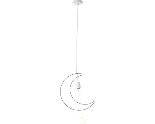 Mondförmige Hängelampe mit Sternornament