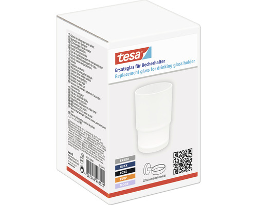 Tesa Ersatzglas für Becherhalter in Produktverpackung