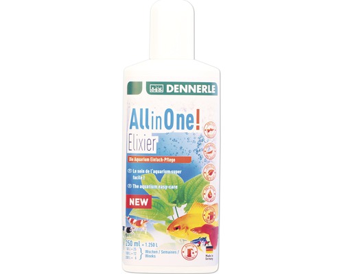 Einfach-Pflege DENNERLE All in One! Elixier 250 ml Dennerle All in One Elixier Aquariumpflege 250 ml Flasche