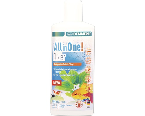 Einfach-Pflege DENNERLE All in One! Elixier 500 ml Dennerle All in One Elixier Aquariumpflege 500 Milliliter