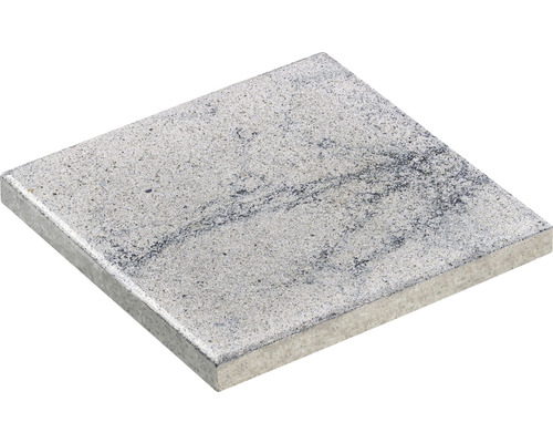 Beton Terrassenplatte iStone Brilliant weiß-schwarz 40 cm x 40 cm x 4 cm Quadratische Gehwegplatte aus Beton