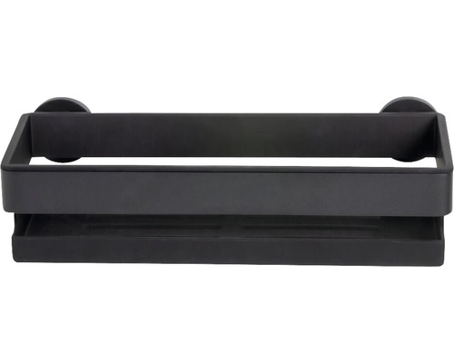 Schwarzes Duschregal zur Wandmontage