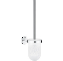 Grohe Logo. Wandmontierter WC-Bürstenhalter mit Glasbehälter.