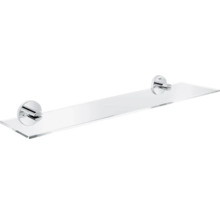 Glasablage mit Metallhalterung