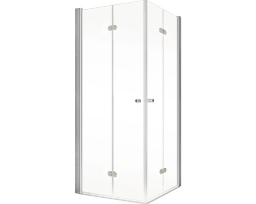 Eckdusche mit Drehtür